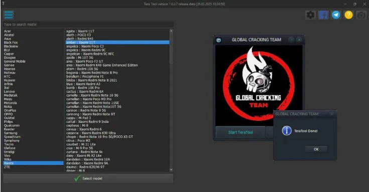 Tera Tool 维修解锁-支持多品牌型号最新版本 - 手机维修-安卓苹果-手机硬改工具大全www.yg838.cn官方入口-手机维修解锁-手机硬改过环境检测-各大品牌手机刷机救砖解锁工具大全-OPPO-小米-华为-VIVO-三星等......手机维修-安卓苹果-手机硬改工具大全